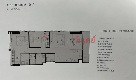 Condo for sale: Reference Sathorn-Wongwianyai (23rd floor),73sqm, 2 bedrooms _0