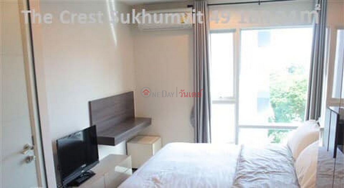 Condo for Rent: The Crest Sukhumvit 49, 34 m², 1 bedroom(s) Rental Listings