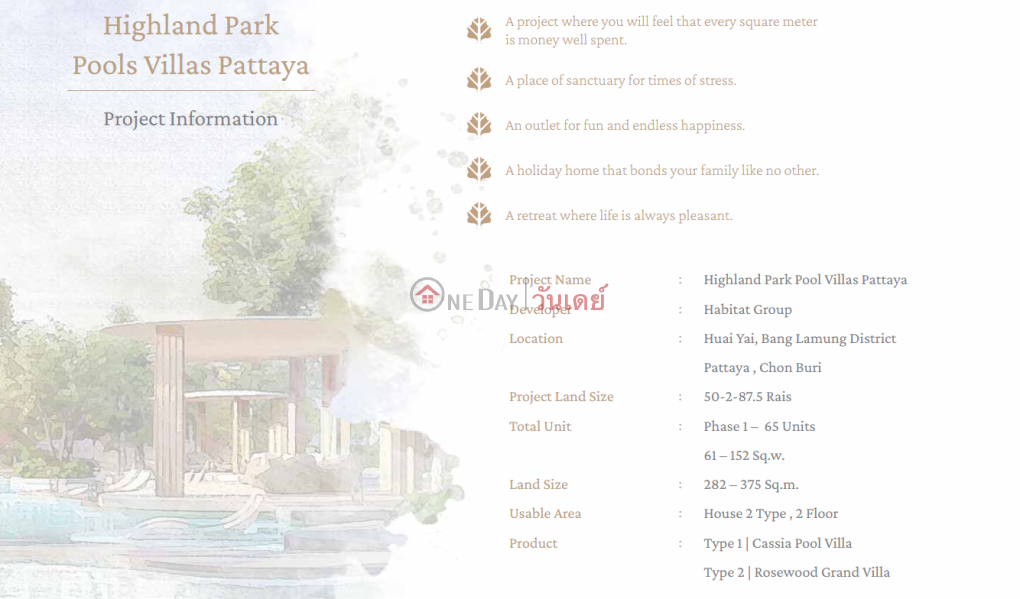 ค้นหาอสังหาริมทรัพย์ในประเทศไทย | OneDay | ที่อยู่อาศัย, รายการขาย Highland Park Pool Villas Pattaya