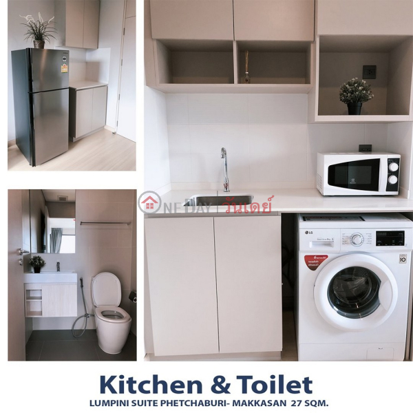 ฿ 16,000/ month, Condo for Rent: Lumpini Suite Phetchaburi - Makkasan, 27 m², 1 bedroom(s)