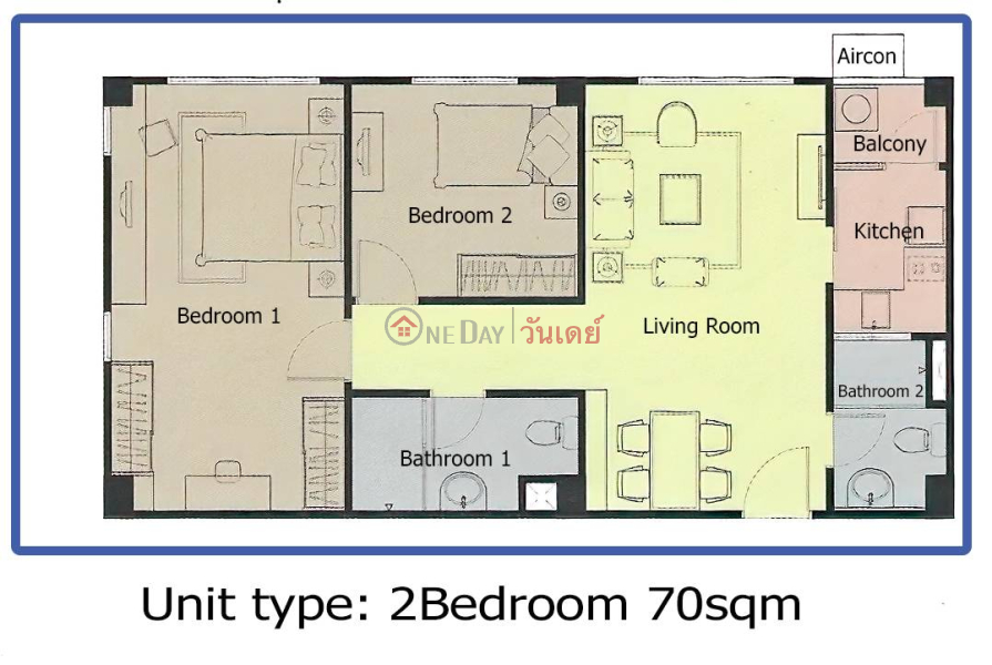 ค้นหาอสังหาริมทรัพย์ในประเทศไทย | OneDay | ที่อยู่อาศัย | รายการขาย | Condo One X Sathorn-Narathiwat 2 Beds 2 Baths