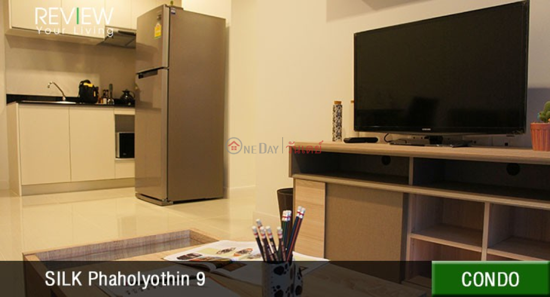 ฿ 21,000/ month | Condo for Rent: Silk Phaholyothin 9, 45 m², 1 bedroom(s)