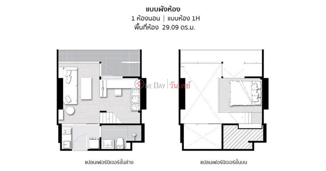 Property Search Thailand | OneDay | Residential, Rental Listings Condo for Rent: Chewathai Residence Asoke, 30 m², 1 bedroom(s)