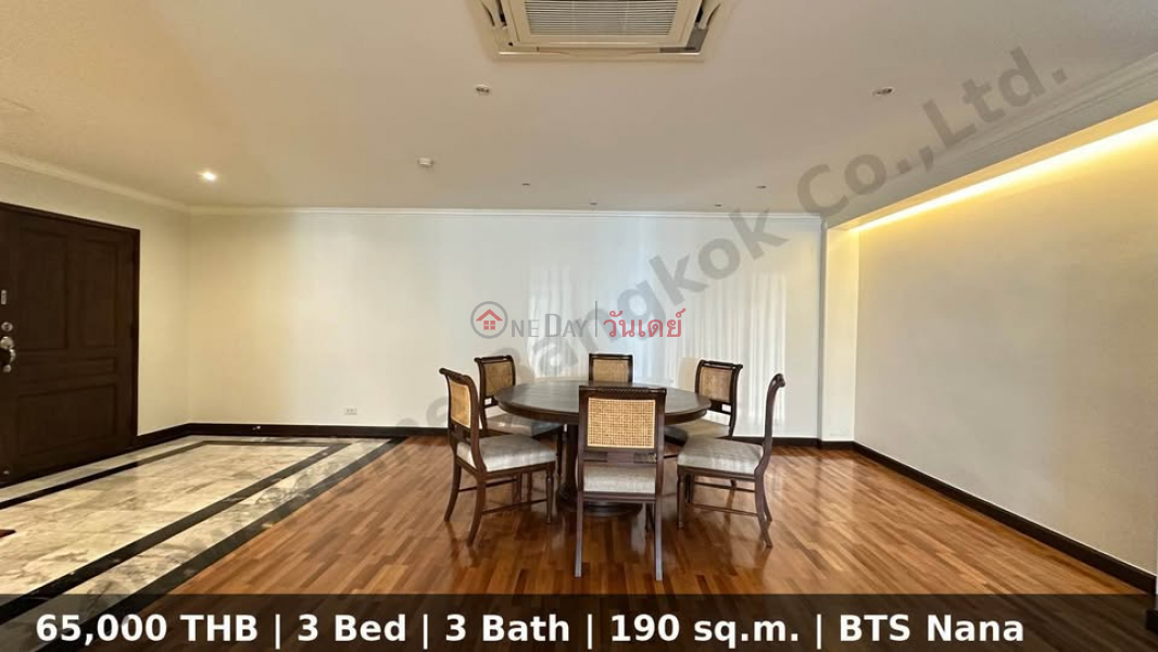 Ultra-Spacious 3BR Family Condo for Rent | Near BTS Nana Thailand Rental | ฿ 65,000/ month