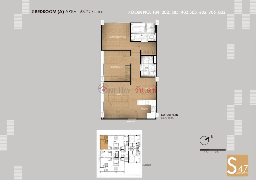 ค้นหาอสังหาริมทรัพย์ในประเทศไทย | OneDay | ที่อยู่อาศัย รายการขาย, S47 Sukhumvit