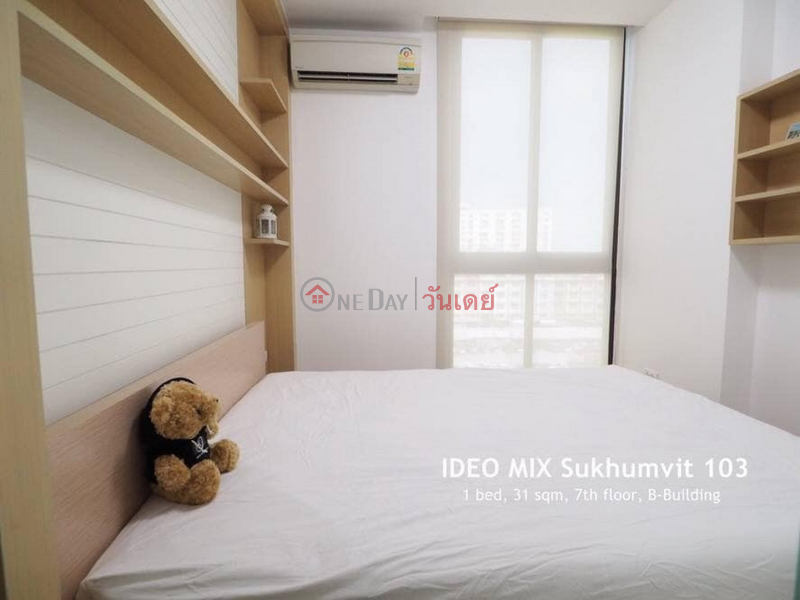 ฿ 13,500/ month | Condo for Rent: Ideo Mix Sukhumvit 103, 31 m², 1 bedroom(s)