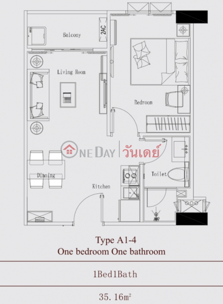 ค้นหาอสังหาริมทรัพย์ในประเทศไทย | OneDay | ที่อยู่อาศัย | รายการเช่า ให้เช่าคอนโด Regal สาทร-นราธิวาส (ชั้น 6) เฟอร์นิเจอร์ครบ