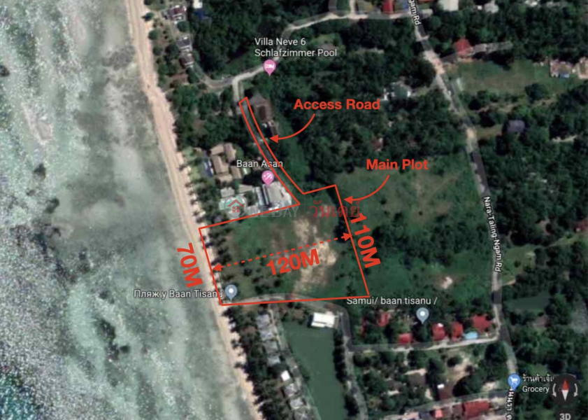 6 Rai Beach Land | Thailand | Sales | ฿ 5,627.2Million