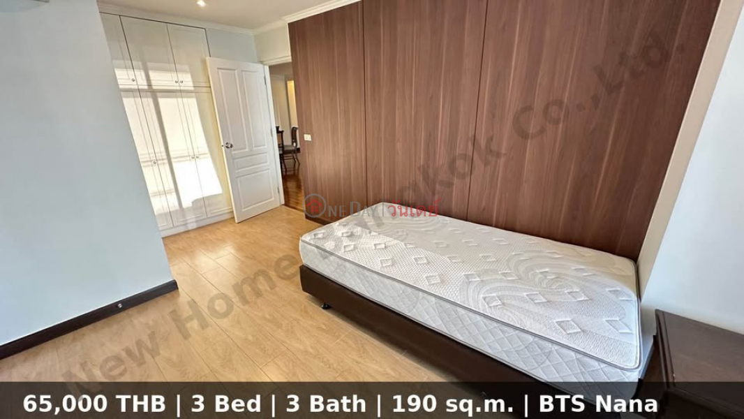 ฿ 65,000/ month Ultra-Spacious 3BR Family Condo for Rent | Near BTS Nana