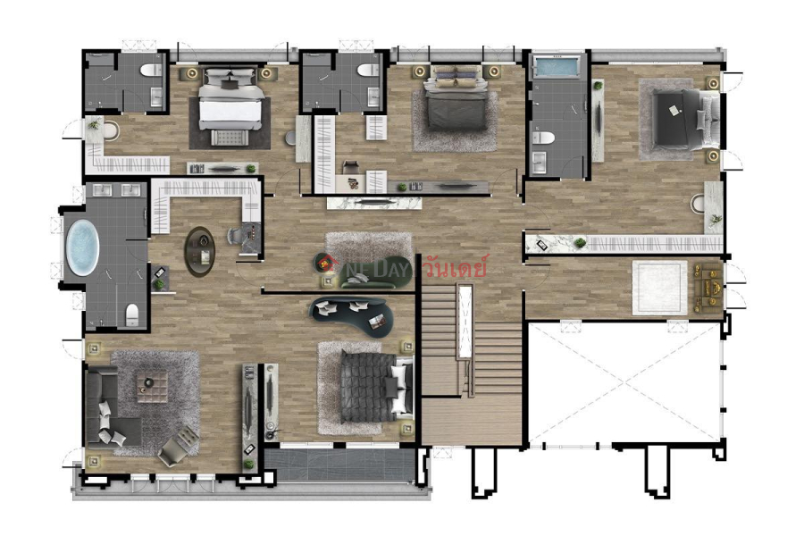 บ้าน สำหรับ เช่า: The City Bangna 2, 580 ตร.ม., 5 ห้องนอน รายการเช่า