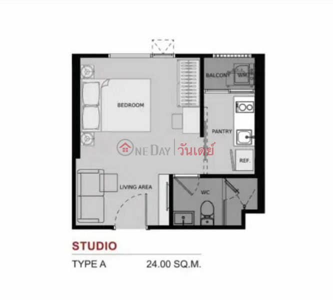 Property Search Thailand | OneDay | Residential Rental Listings, Condo for Rent: Life Asoke, 25 m², 1 bedroom(s)