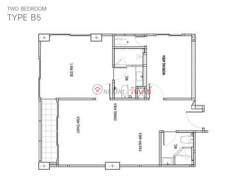 ฿ 8.24Million, คอนโด สำหรับ ขาย: The Address Pathumwan, 60 ตร.ม., 2 ห้องนอน