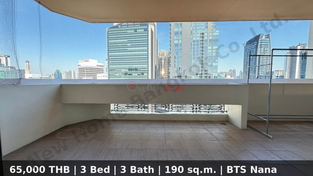 Property Search Thailand | OneDay | Residential, Rental Listings | Ultra-Spacious 3BR Family Condo for Rent | Near BTS Nana