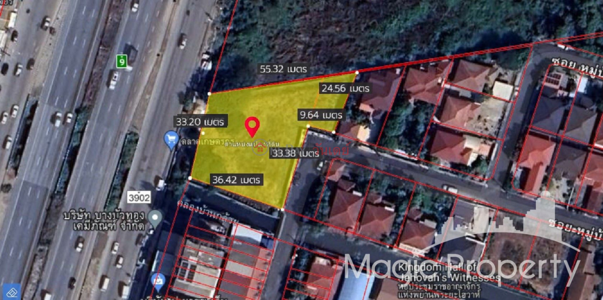 Land 480 Sq.wah For Sale on Kanchanaphisek Road, Bang Bua Thong, Nonthaburi | Thailand | Sales, ฿ 59Million