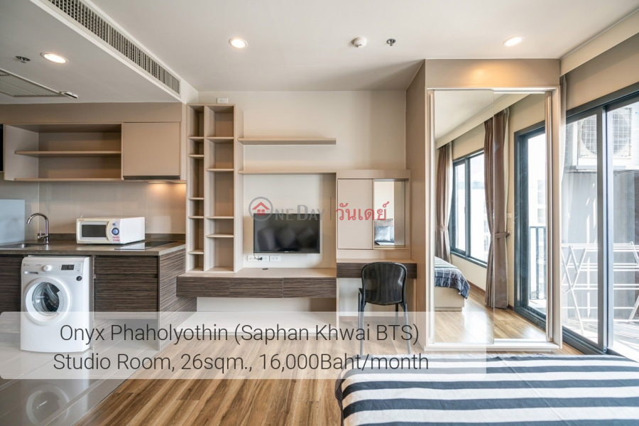 ฿ 18,000/ month | Condo for Rent: Onyx Phaholyothin, 24 m², 1 bedroom(s)