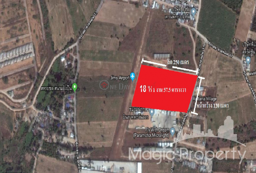 ฿ 367.85Million | 18 Rai Land For Sale Tungklom Talman Rd, Muang Pattaya, Bang Lamung, Chon Buri