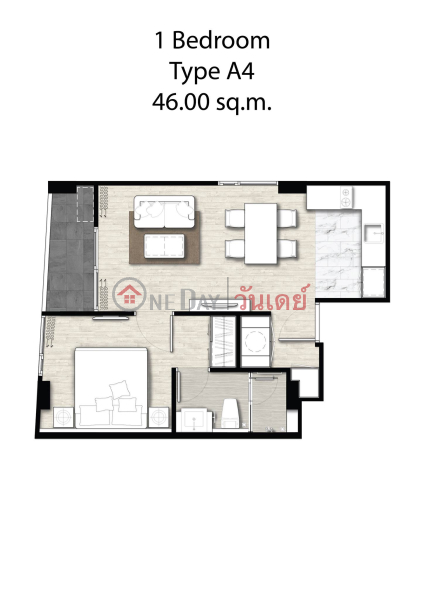 คอนโด สำหรับ ขาย: Na Vara Residence, 46 ตร.ม., 1 ห้องนอน ประเทศไทย | ขาย, ฿ 11.18Million