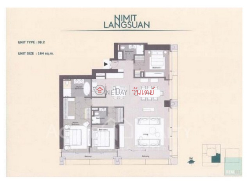 Condo for Sale: Nimit Langsuan, 164 m², 3 bedroom(s) Sales Listings