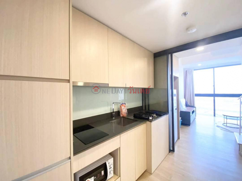 ฿ 18,000/ month, Condo Siamese Rama 9 (floor 17),duplex 2 floors (38m2),fully funrished, free parking