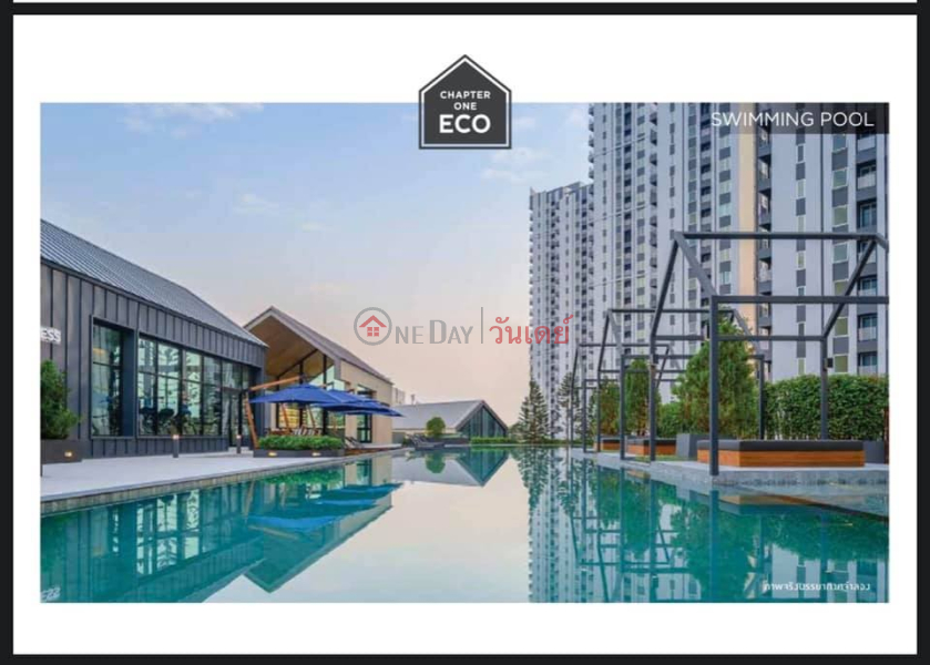 Property Search Thailand | OneDay | Residential Rental Listings | Condo for Rent: Chapter One Eco Ratchada - Huaikwang, 35 m², 1 bedroom(s)