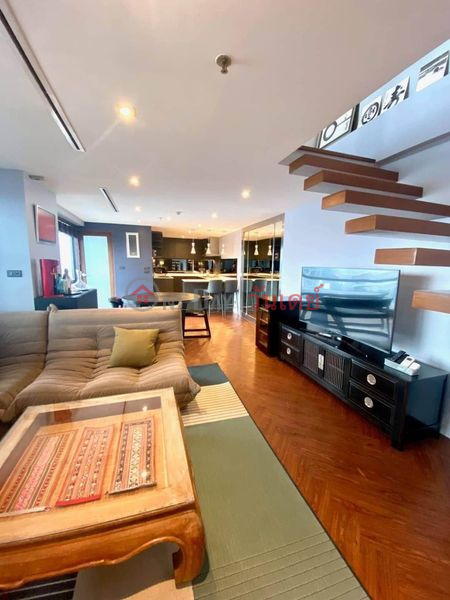 Rare Opportunity Sukhumvit Suit Condo Penthouse Duplex 2 Bedroom + 1 office, Thailand Rental, ฿ 79,000/ month