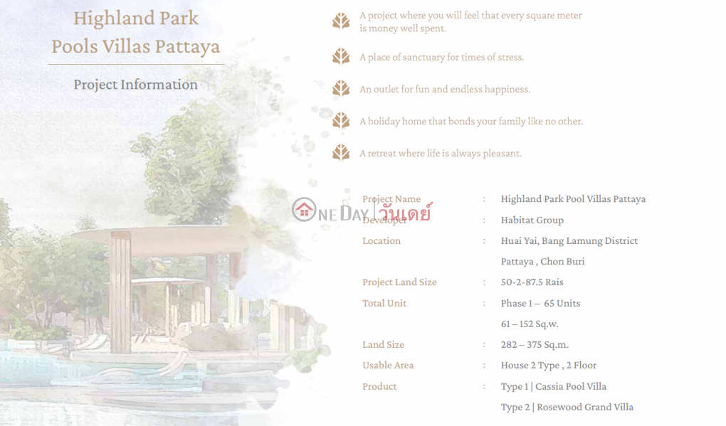 ค้นหาอสังหาริมทรัพย์ในประเทศไทย | OneDay | ที่อยู่อาศัย | รายการขาย, Highland Park Pool Villas Pattaya