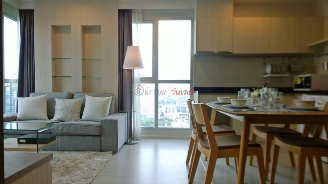 ฿ 34,000/ month Condo for Rent: Rhythm Sathorn - Narathiwas, 60 m², 2 bedroom(s)