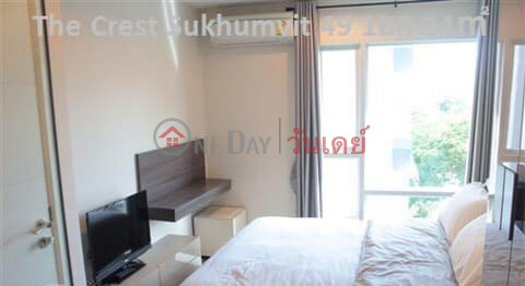 Condo for Rent: The Crest Sukhumvit 49, 34 m², 1 bedroom(s) - OneDay_0