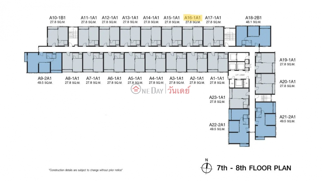 ให้เช่าคอนโด The Key MRT เพชรเกษม 48 (ชั้น 7) รายการเช่า