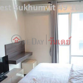 Condo for Rent: The Crest Sukhumvit 49, 34 m², 1 bedroom(s) - OneDay_0