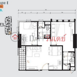 คอนโด สำหรับ เช่า: CU Terrace, 54 ตร.ม., 2 ห้องนอน - OneDay_0