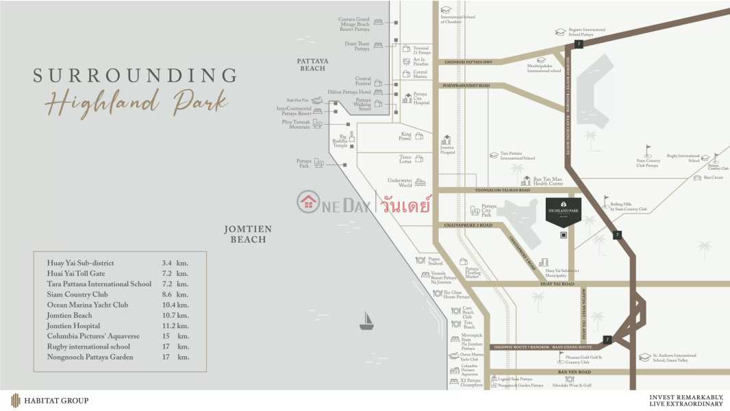 Highland Park Pool Villas Pattaya ประเทศไทย ขาย, ฿ 9.9Million