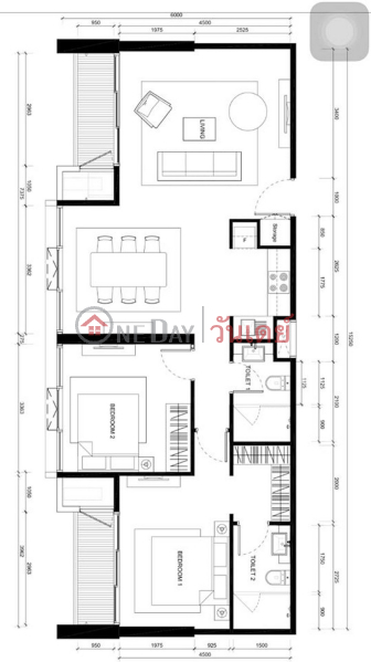 คอนโด สำหรับ เช่า: The Lofts Ekkamai, 90 ตร.ม., 2 ห้องนอน ประเทศไทย, เช่า, ฿ 70,000/ เดือน